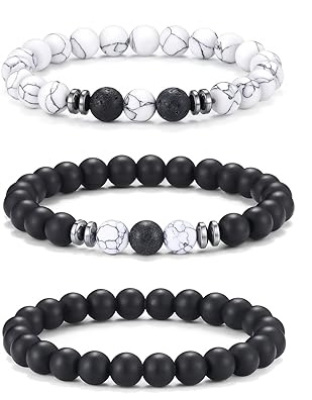 Juego de 3 pulseras para hombres