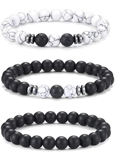 Juego de 3 pulseras para hombres
